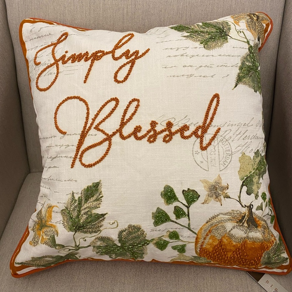 Simply Blessed Pillow with Insert